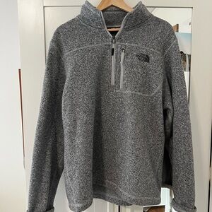 The North Face Men's Zip-Up Gray Sweater